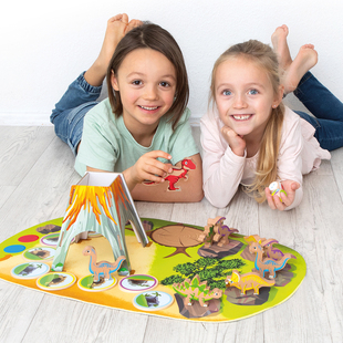 beleduc 恐龙保卫战儿童团队合作益智色彩启蒙多人互动桌游戏4岁+