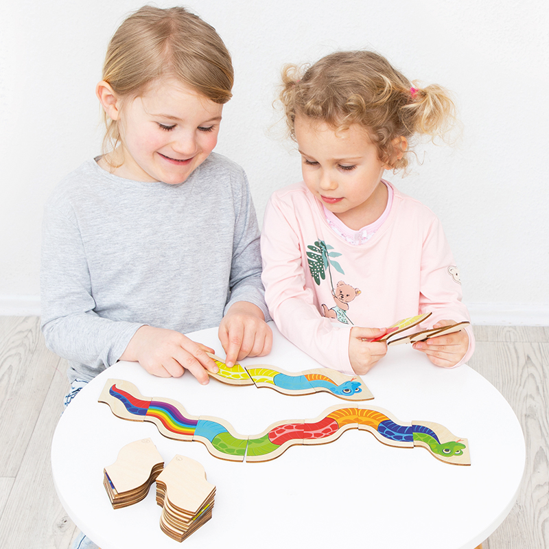 德beleduc小蛇多米诺益智游戏3岁