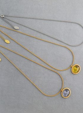 西太后经典款土星项链夏季爆款简约小众高级感气质小众飞船锁骨