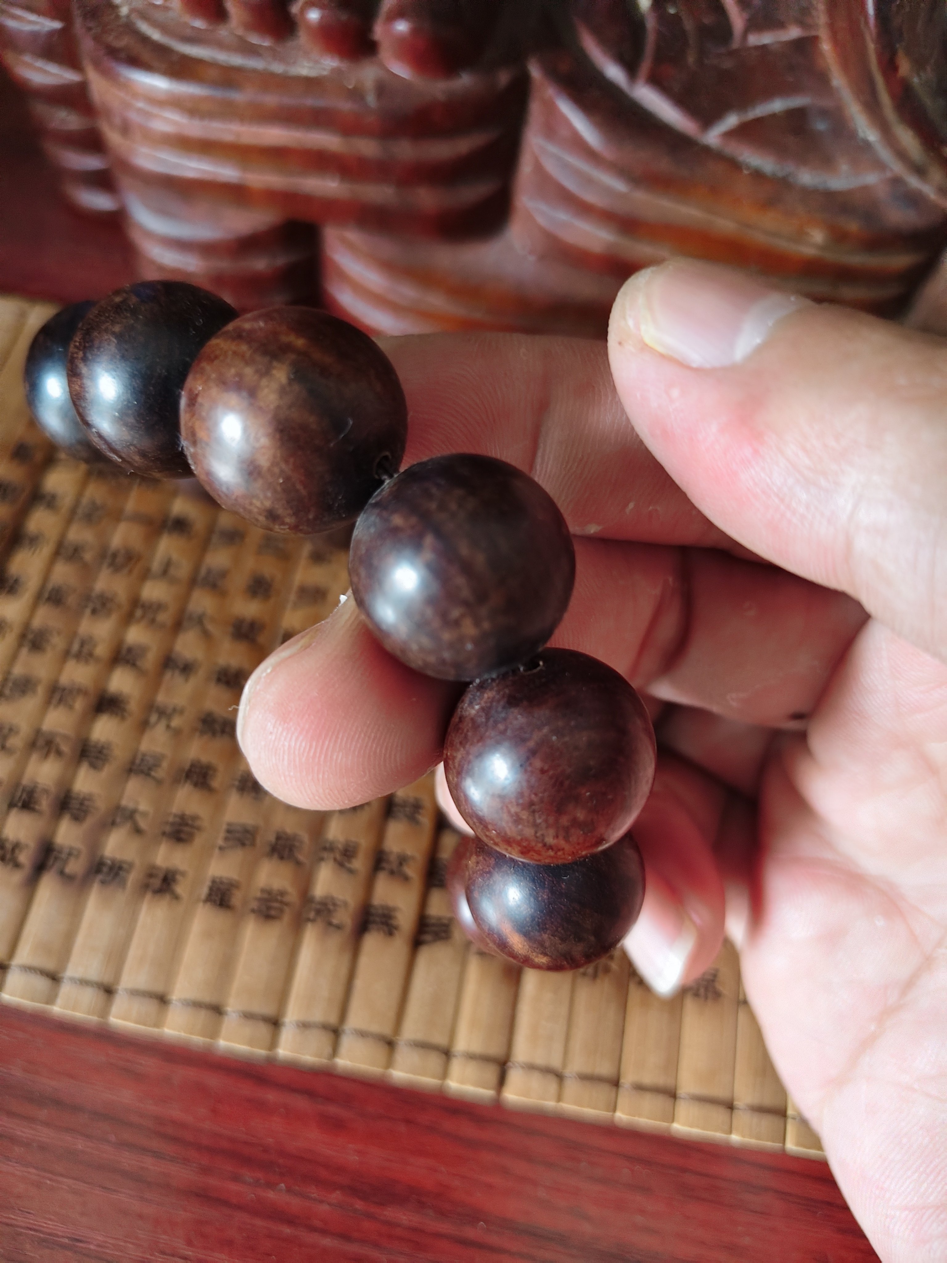 越南黄花梨老料手串黄花梨木