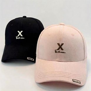 棒球帽子女硬顶新款复古做旧破洞软顶鸭舌帽户外休闲百搭遮阳帽男