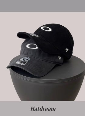 47复古水洗刺绣棒球帽夏季百搭时尚显脸小鸭舌帽遮阳防晒男女同款