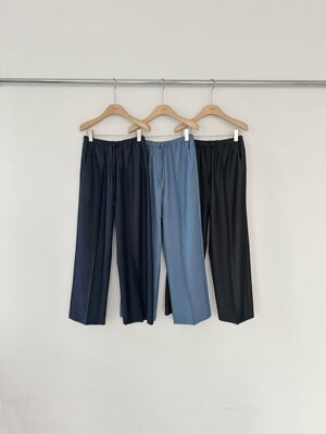 韩国东大门2026春新款 2nd GATE抽绳松紧腰休闲裤直筒裤女