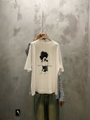 THE VETIVER 韩国东大门2025秋冬新 圆领印花短袖 t恤