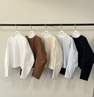 韩国东大门2026春季新品your时尚圆领净版宽松衬衫