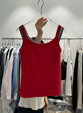 STORIES韩国东大门2025舒适纯色百搭吊带背心