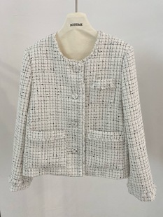 气质小香风圆领短款 bohemian 时尚 新品 外套 韩国东大门2026春季