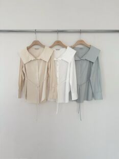 衬衫 韩国东大门2026春新款 复古绑带长袖 GATE 2nd