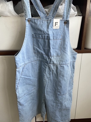 打折 itzel韩国东大门代购2025夏季新款牛仔裤背带裤短裤女