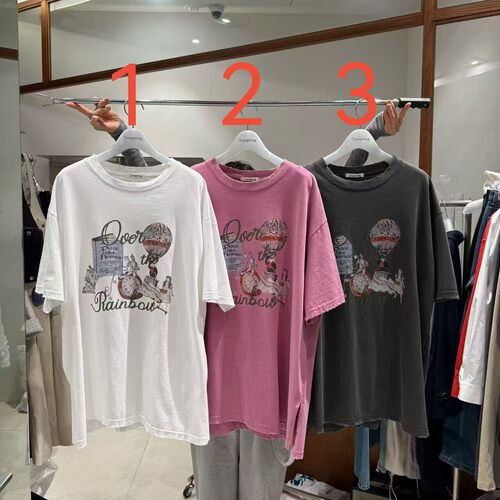 东大门简约宽松字母短袖T恤