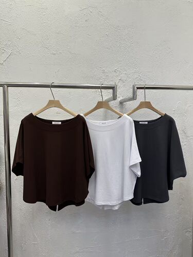 韩国东大门2026夏新款DAYLOG 纯色宽松短袖T恤衫