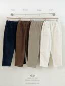 松紧腰百搭加绒休闲裤 韩国东大门2025冬新品 SUAN 324