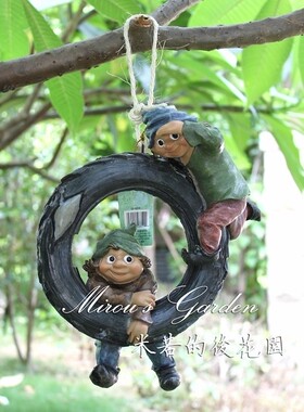 美式乡村庭院挂件栅栏树挂饰