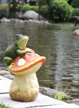 外贸田园风蘑菇春意盎然小青蛙