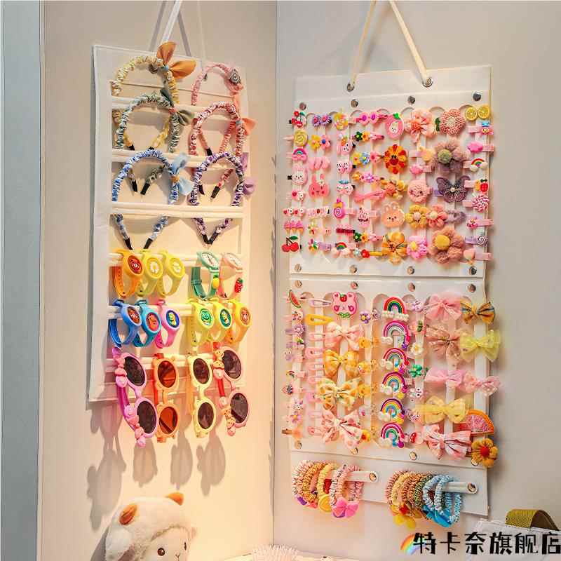 发夹收纳儿童发卡盒挂墙夹子女童宝宝卡子壁挂展示架神器发箍发饰