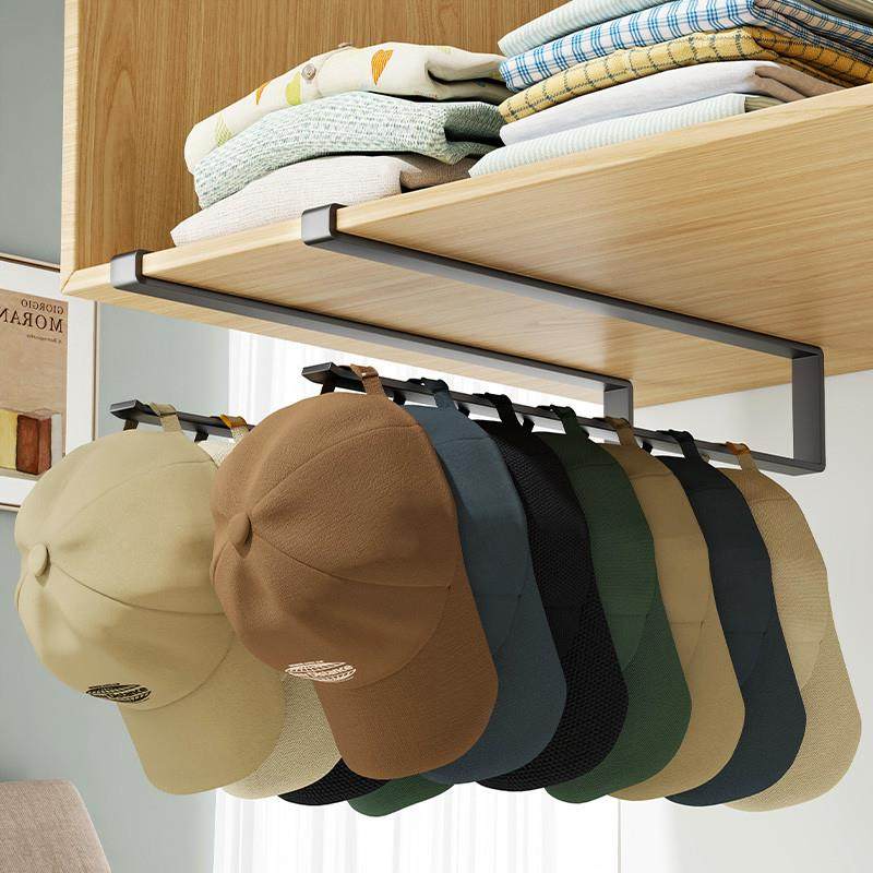 挂帽子收纳神器免打孔棒球帽架挂钩包包挂架门后置物架家用衣柜架