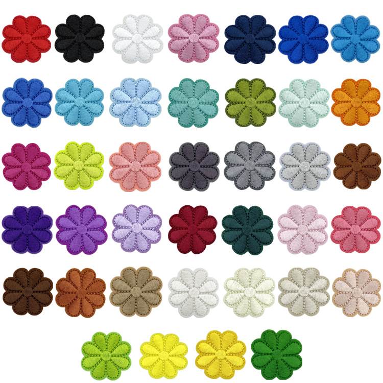 自粘太阳花刺绣布贴羽绒服补丁贴可水洗无痕