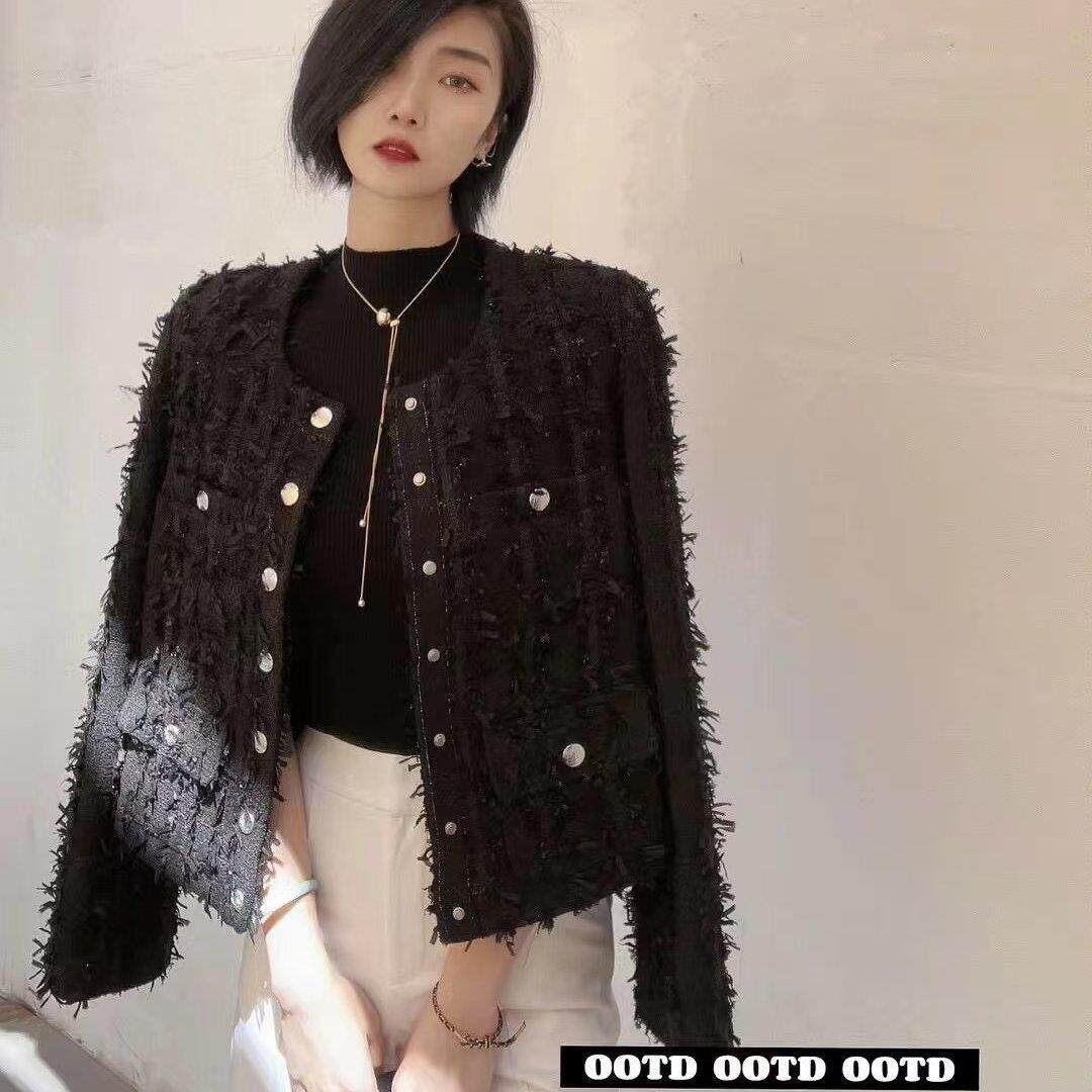 阿玛施女装正品2026春装新款通勤百搭单排扣小香风外套女5400827