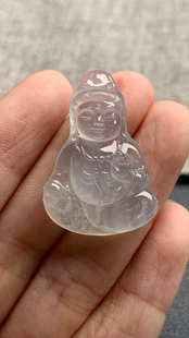 21.5 天然A货缅甸翡翠 31.2 尺寸 6.2 观音