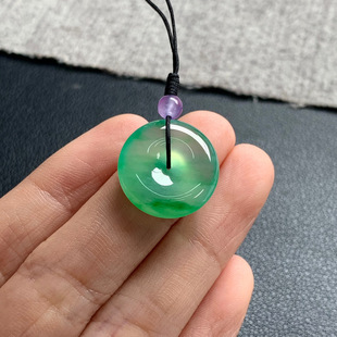 17.6 尺寸 4.5 平安扣 天然A货缅甸翡翠