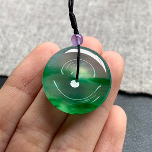 24.9 尺寸 5.3 平安扣 天然A货缅甸翡翠