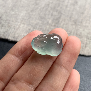 18.3 天然A货缅甸翡翠 貔貅 尺寸 7.1 13.6