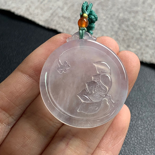 35.9 天然A货缅甸翡翠 荷花牌 尺寸 5.6 32.1