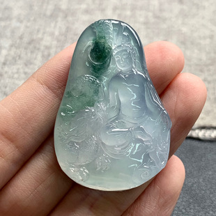 天然A货缅甸翡翠 尺寸 4.5 观音