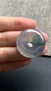 27.2 尺寸 5.2 平安扣 天然A货缅甸翡翠