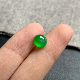 7.2 尺寸 4.5 蛋面 天然A货缅甸翡翠