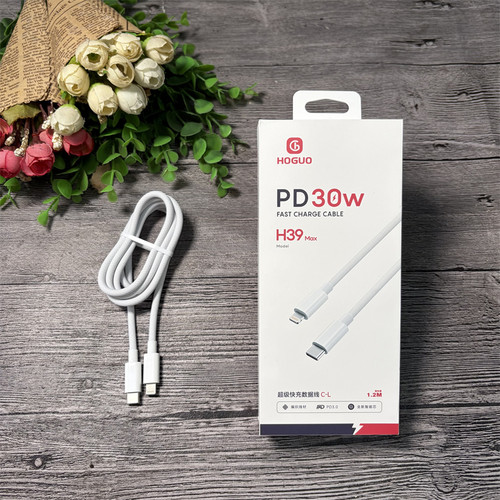 红果 H39 PD闪充线 适用8-14闪充 Type-C to Lightning 1.2米