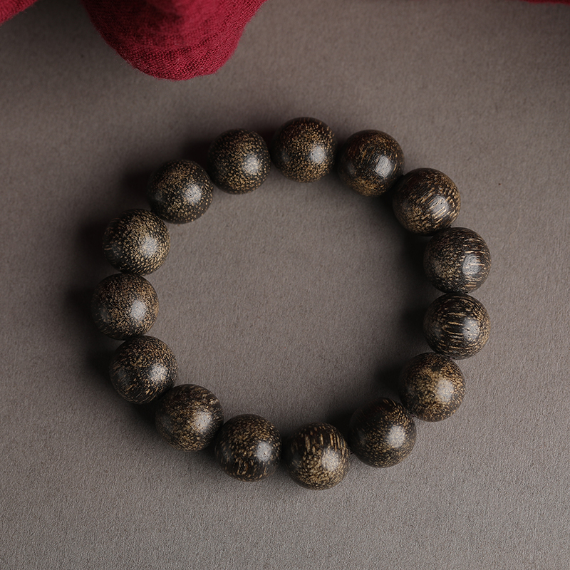 天然文玩收藏老料白棋楠沉香手串