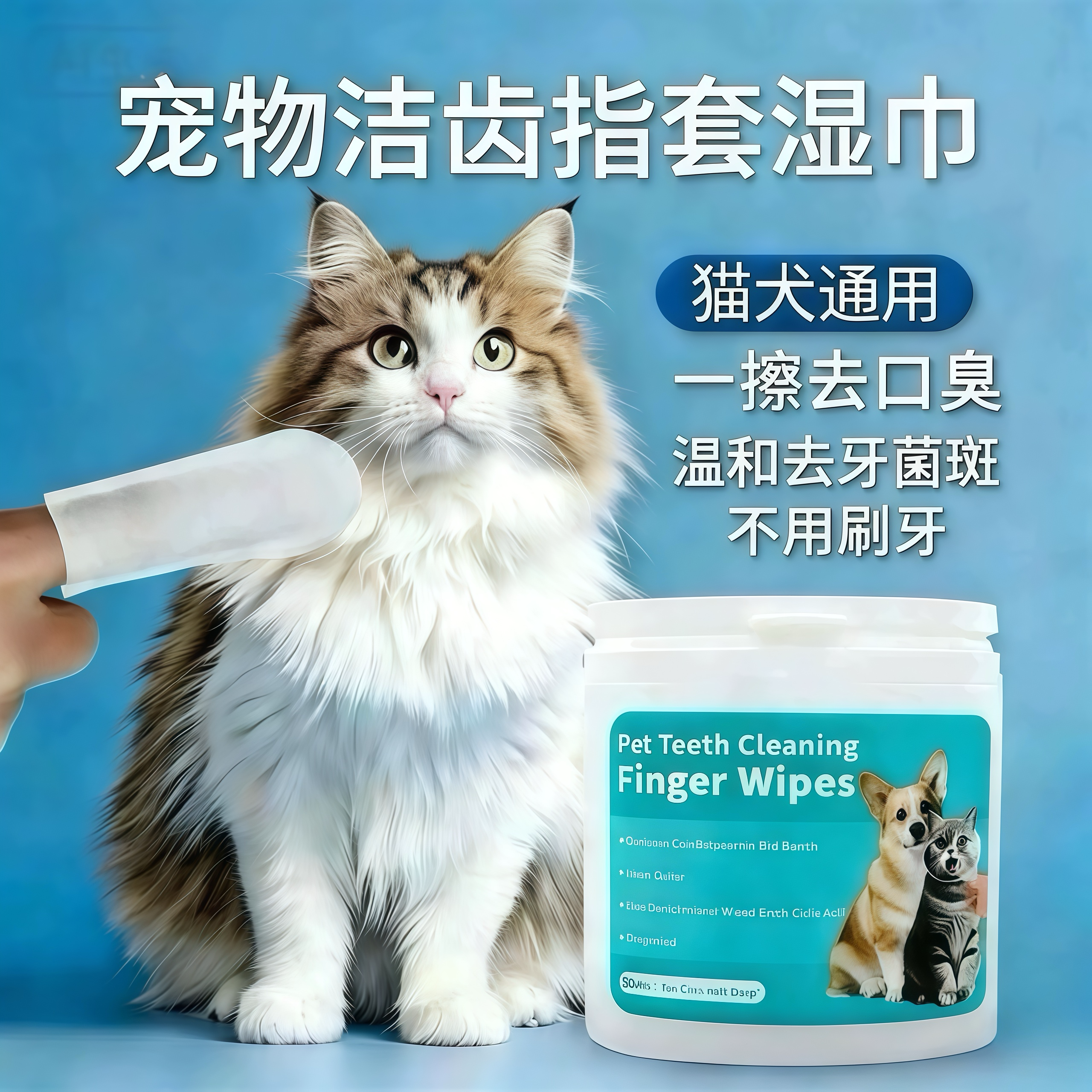宠物洁牙指套除口臭洗牙口腔用品