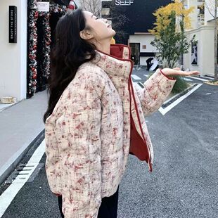 冬季2025棉袄女士巨好看的棉服女短款小个子流行爆款厚棉服外套