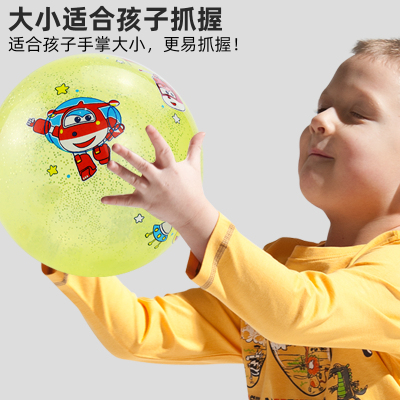 伊诺特小皮球儿童篮球拍拍球水晶球一两岁宝宝玩具球婴儿超级飞侠
