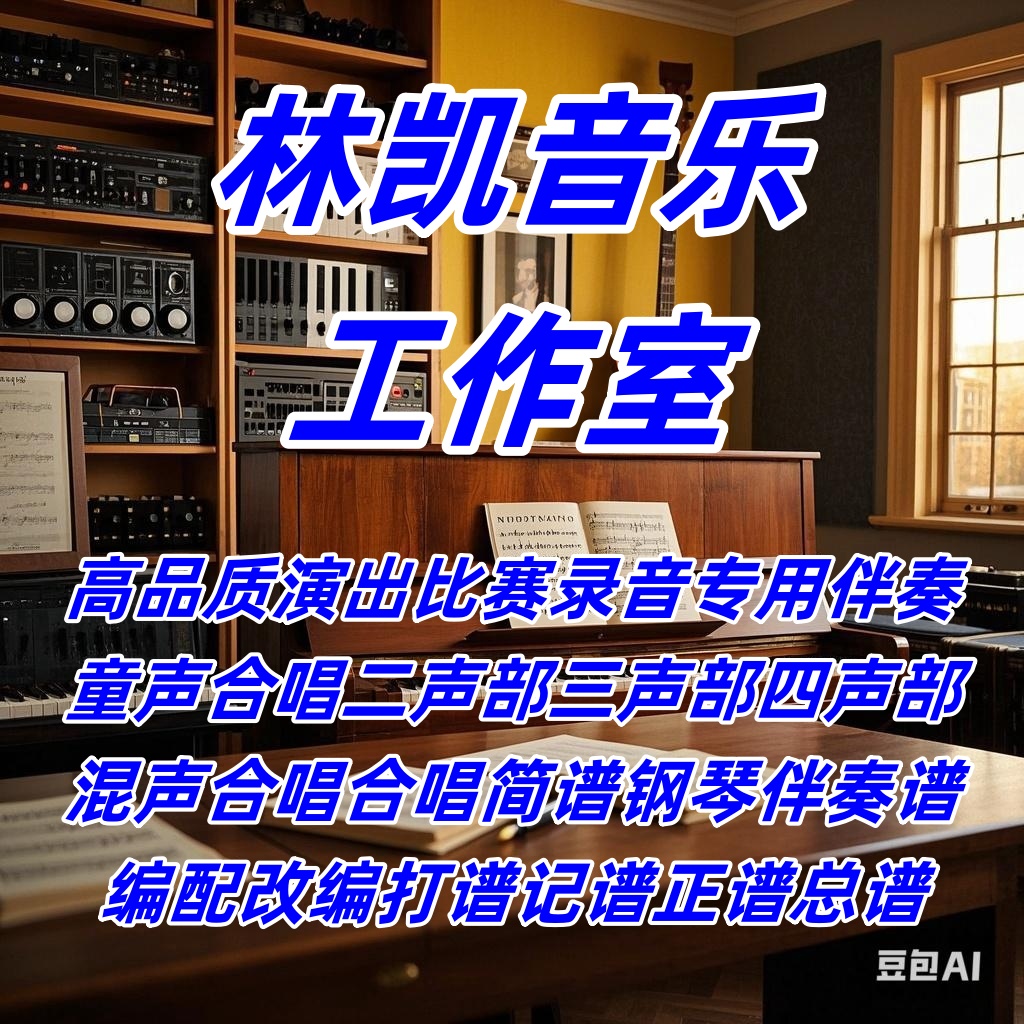 央视2025中秋节晚会 月亮代表我的心 与我同行 合唱谱原版伴奏
