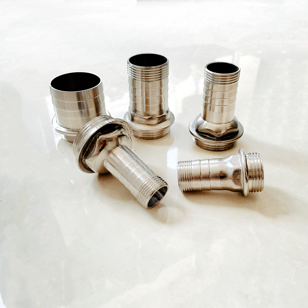 304不锈钢水泵出水口接头1/1.5/2寸潜水泵污水泵水管变径转换接头