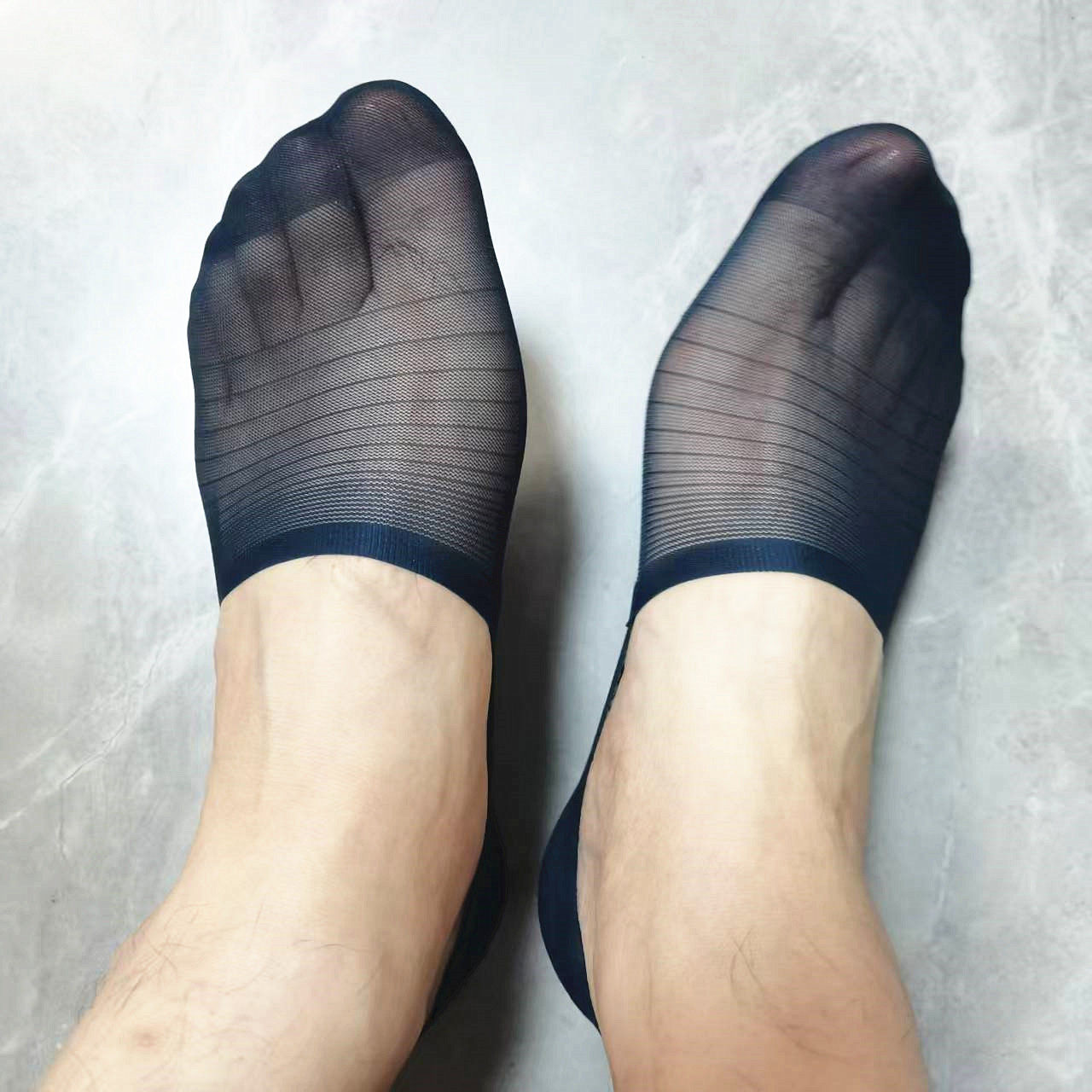 韩e足男士船袜隐形浅口硅胶防滑低帮豆豆鞋塑形棉底百搭袜子1911