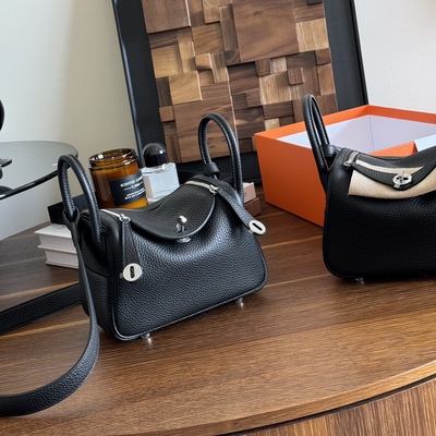 HZ手工高定蜡线缝mini琳迪斜挎迷你lindy包包TC牛皮荔枝纹医生包