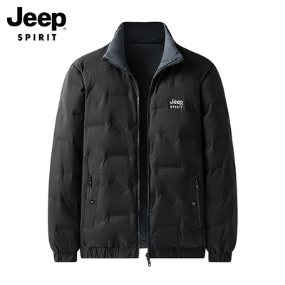 jeep spirit 保暖外套 男生两面穿宽松外套