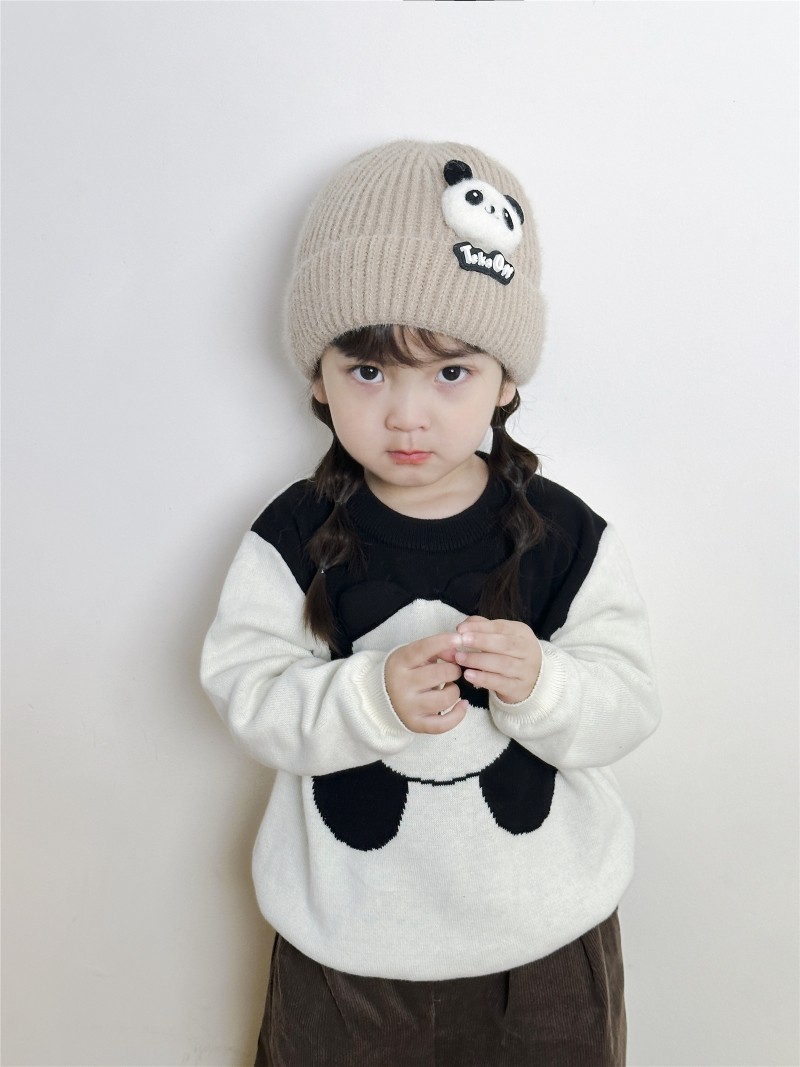 宝宝帽子秋冬棉加厚保暖护耳帽男女儿童可爱熊猫针织套头毛线帽潮,童装/婴儿装/亲子装,帽子,淘宝优惠券,粉丝福利购,淘宝优惠卷
