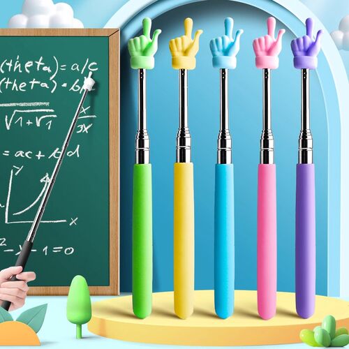 可伸缩教鞭教学棒教杆指读棒教棒教学早教指挥棒学习读书小手指棒