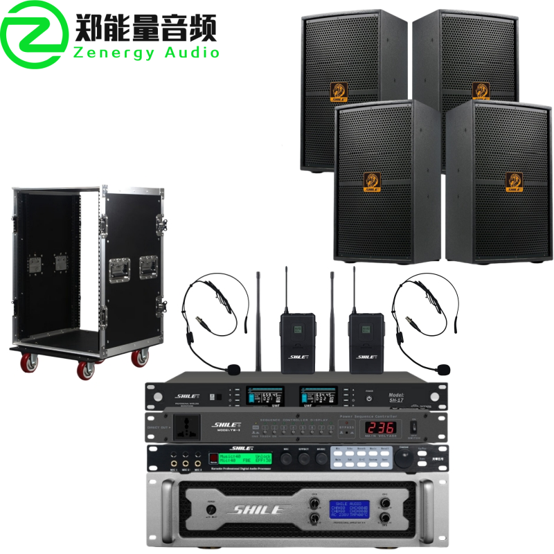 【郑能量音频】健身房大型操房单车房舞蹈室音响系统套装解决方案