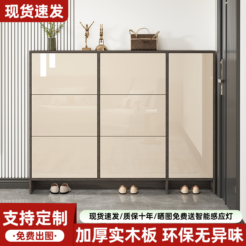 定制鞋柜门口家用超薄翻斗门厅柜
