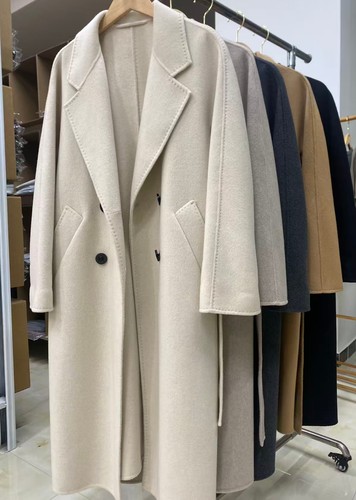 经典款101801，六粒扣长款！100%小山羊绒双面呢纯羊绒大衣外套