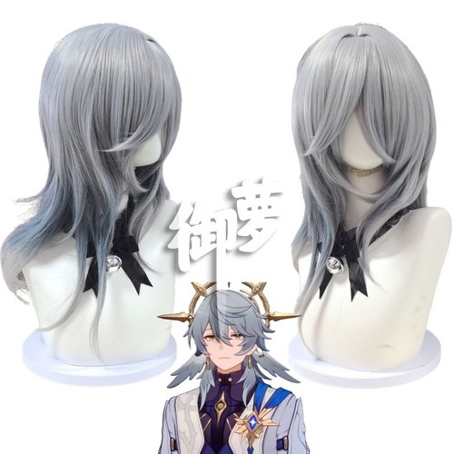 御萝 崩坏 星穹铁道  匹诺康尼星期日cos假发仿真头皮顶混色渐变