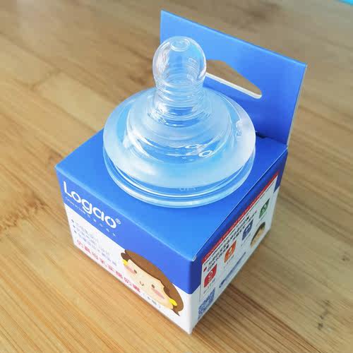 logao原装奶嘴宽口径奶瓶通用