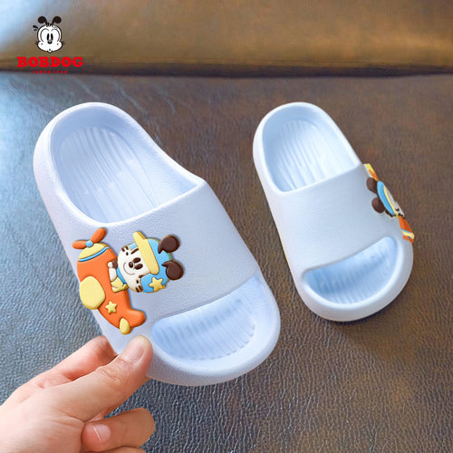 巴布豆新款EVA拖鞋2-9岁男女宝宝室内外防滑洗澡夏季儿童卡通凉拖