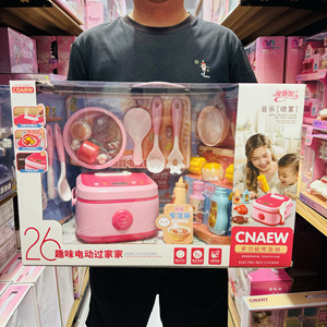 雅斯妮多功能蒸汽电饭煲电磁炉刀具套装空气炸锅榨汁机过家家玩具