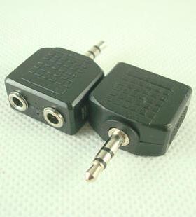 音频转接头 转接器 3.5转双3.5 音箱音频一分二 电脑音频线一分二